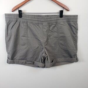 Carhartt Shorts Womens XXL (20) Gray Relaxed Fit Pockets  5" Outdoor Hiking/A186